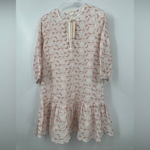 Eberjey Tunic Medium Embroidered Eyelet Cotton Boho Dress Anthropologie